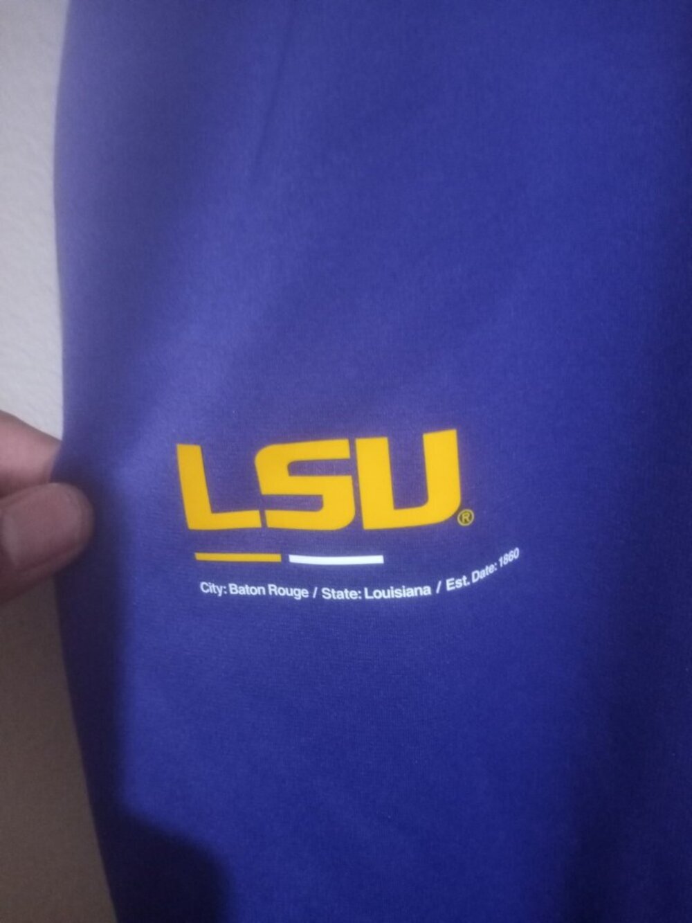 Nike LSU Tigers Pants Mens 2XL Purple Therma-Fit Sweatpants Training NCAA - Picture 9 of 14